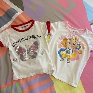 Cocomelon & butterfly tee bundle